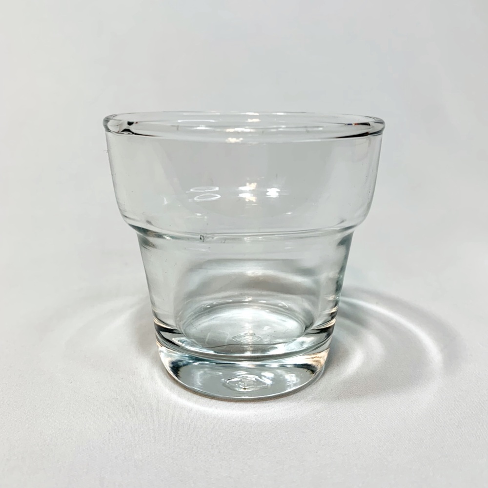 Clear Glass Small Candle Vase